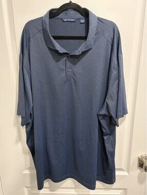Cutter & Buck Men’s Polo Shirt Size 3XL Big 3XLB Navy Blue Heather